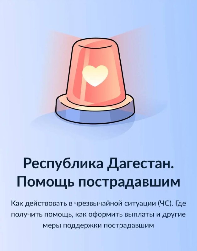 Минцифры РД систематизировало информацию о мерах поддержки при ЧС на портале Госуслуг