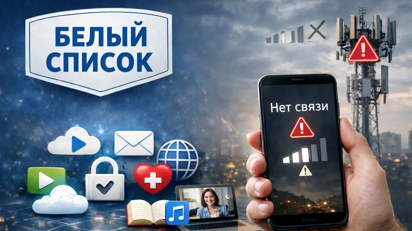 «Белый список» используется только при ограничении мобильного интернета