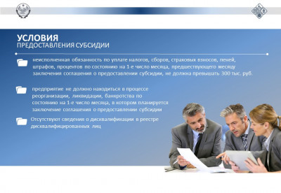 Условия предоставления субсидии